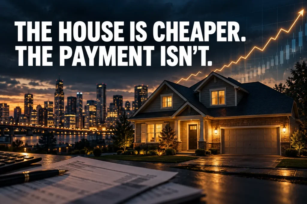 The House Is Cheaper.The Monthly Payment Isn’t.